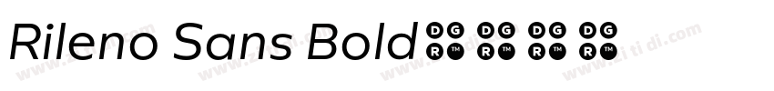 Rileno Sans Bold字体转换